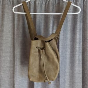 Madewell Green Leather Somerset Mini Backpack